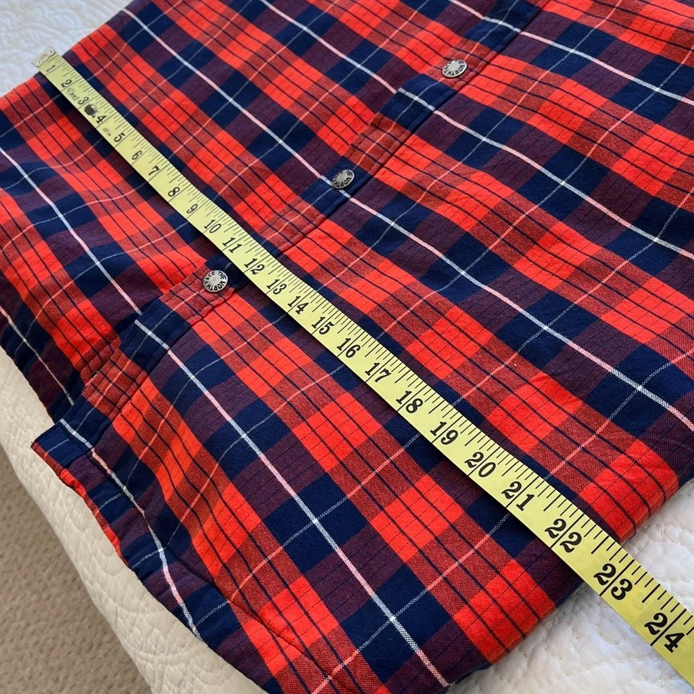 The North Face Plaid‎ Shacket Men’s Large Insulated Jacket Blue Orange Hiking